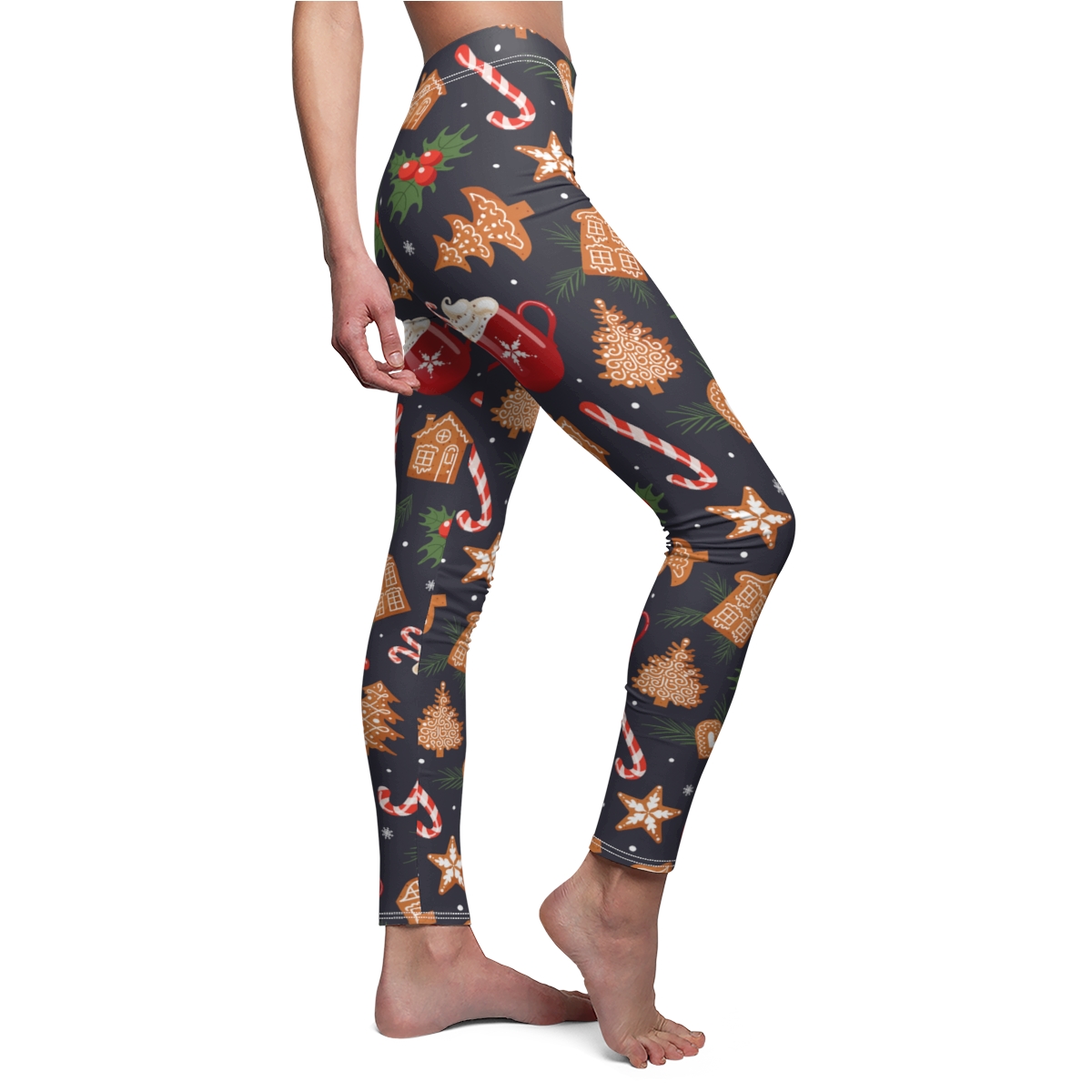 Thanksgiving Leggings - Peach Basket Plaid - Women's Cut & Sew Casual  Leggings (AOP) - Royal Flame Designs